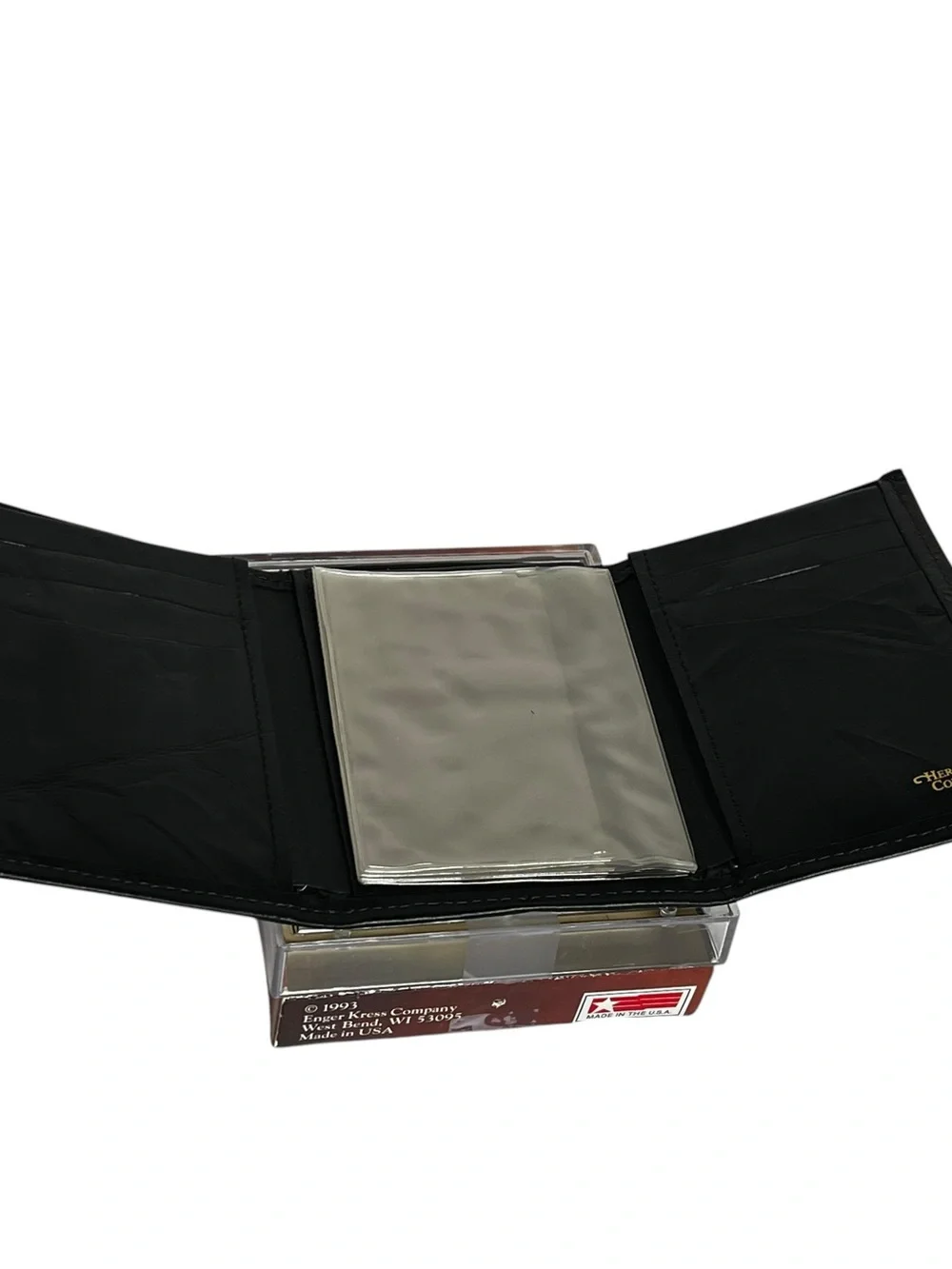 Heritage Leathers Black Leather Wallet